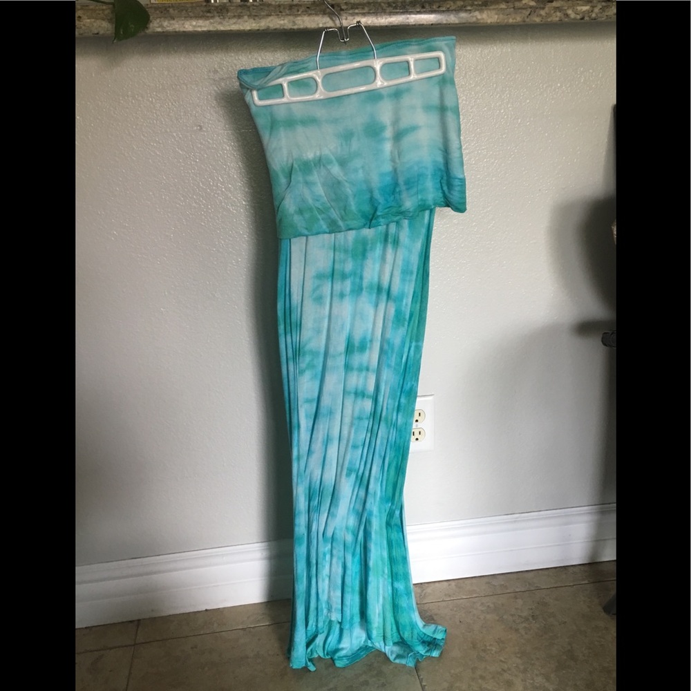 Multi Aqua Green skirt